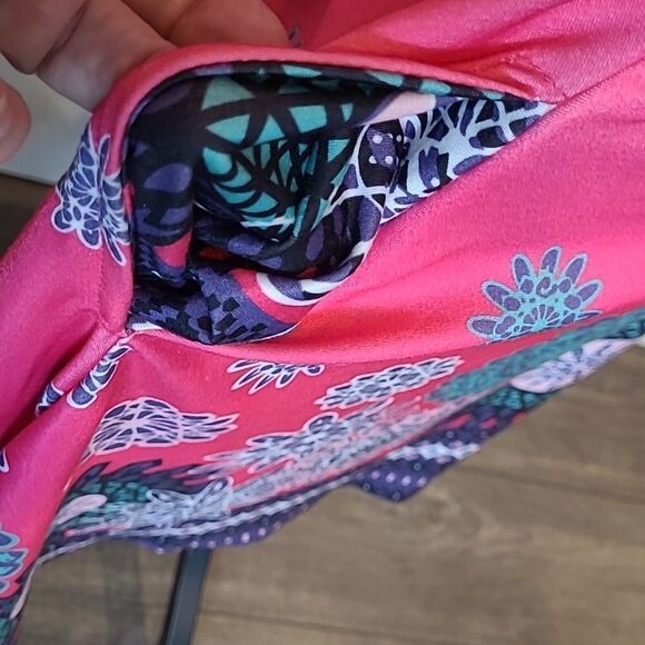 Reborn Pink with Floral Print Dress with Pockets NWOT - Picture 4 of 10